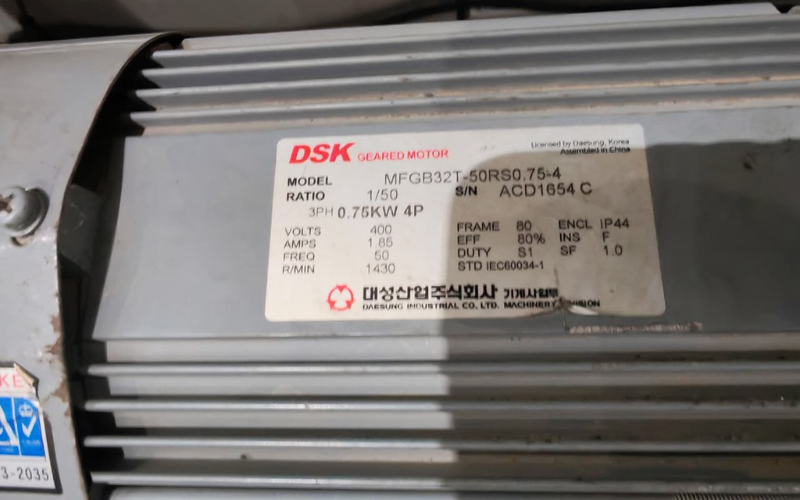 DSK Geared Motor (model MFGB32T-50RS0.75-4) - Image 2